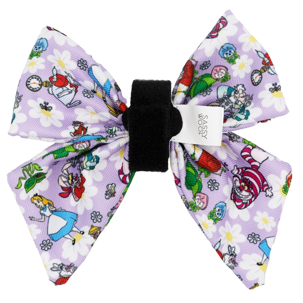 Dog Sailor Bow - Alice in Wonderland (Purple)