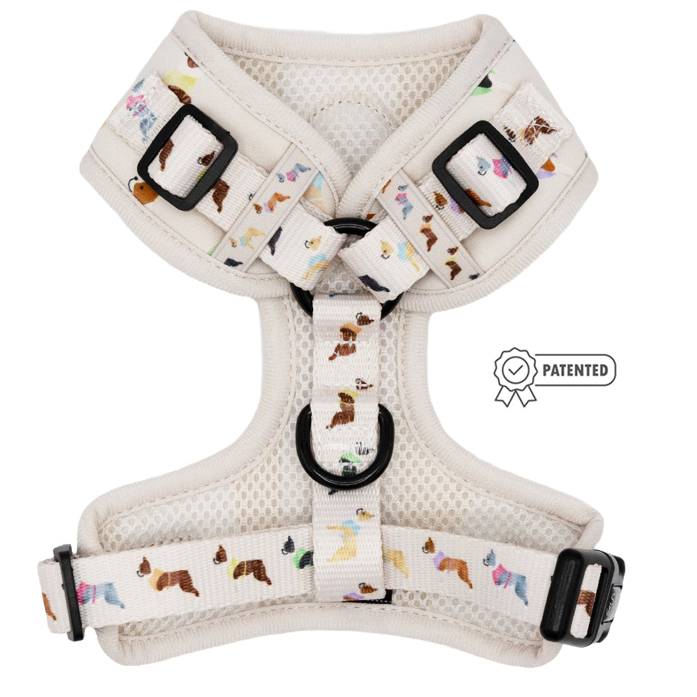 Dog Adjustable Harness - Bold Boston Terriers