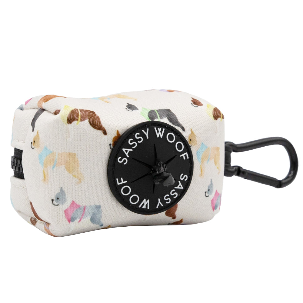 Dog Waste Bag Holder - Bold Boston Terriers