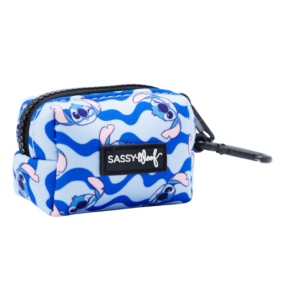 Dog Waste Bag Holder - Disney's Stitch Waves