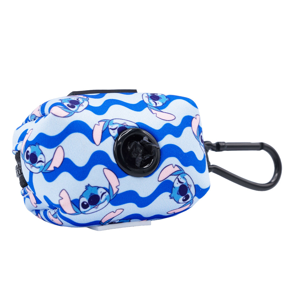 Dog Waste Bag Holder - Disney's Stitch Waves