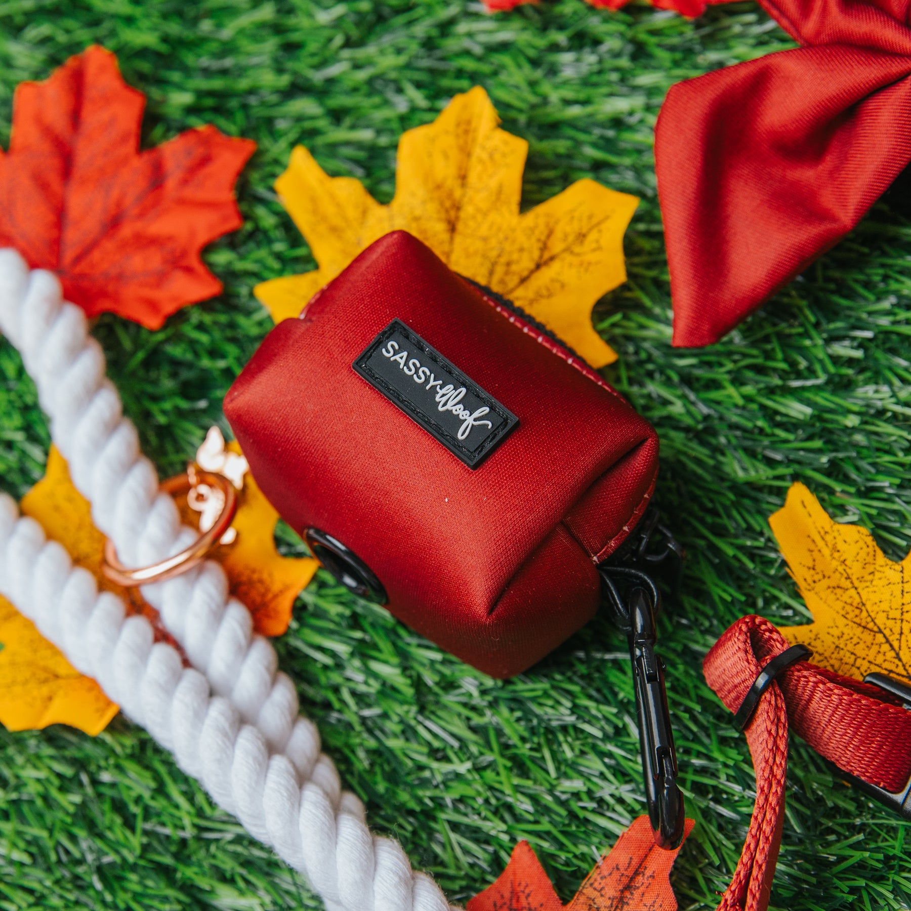 Dog Three Piece Bundle - Burgundy