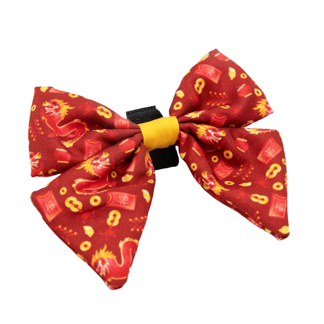 Dog Sailor Bow - Lucky Dragon