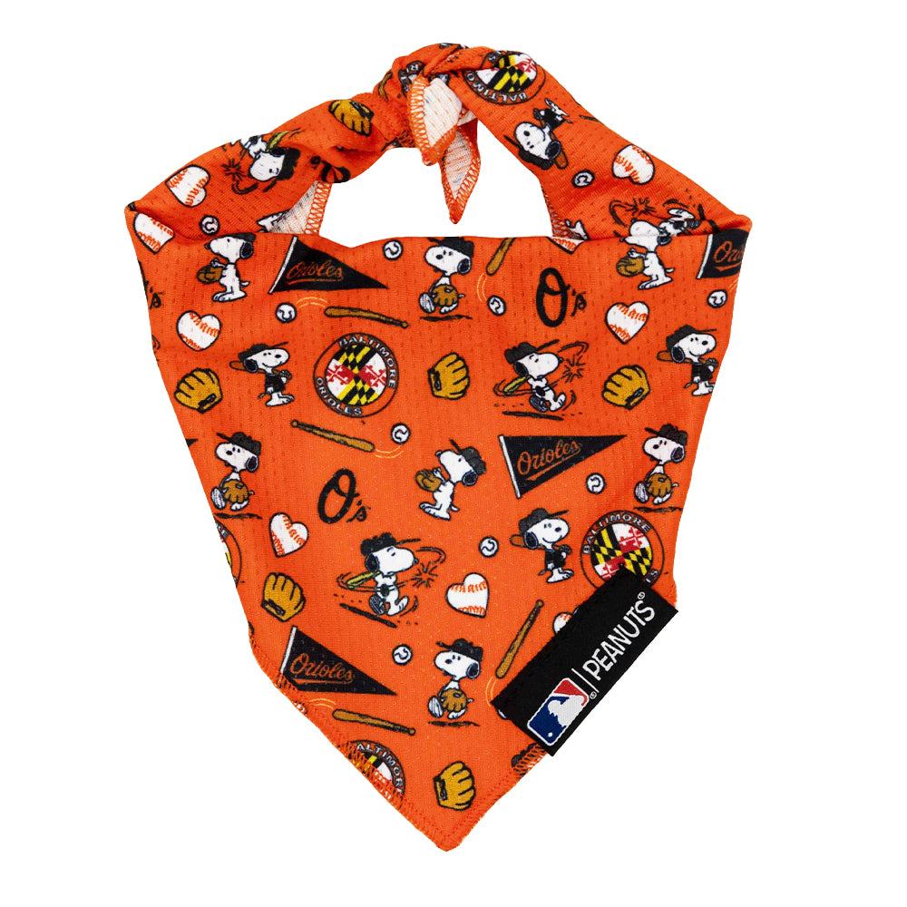 Dog Bandana - MLB™ x Peanuts™ Baltimore Orioles™ | Sassy Woof Product