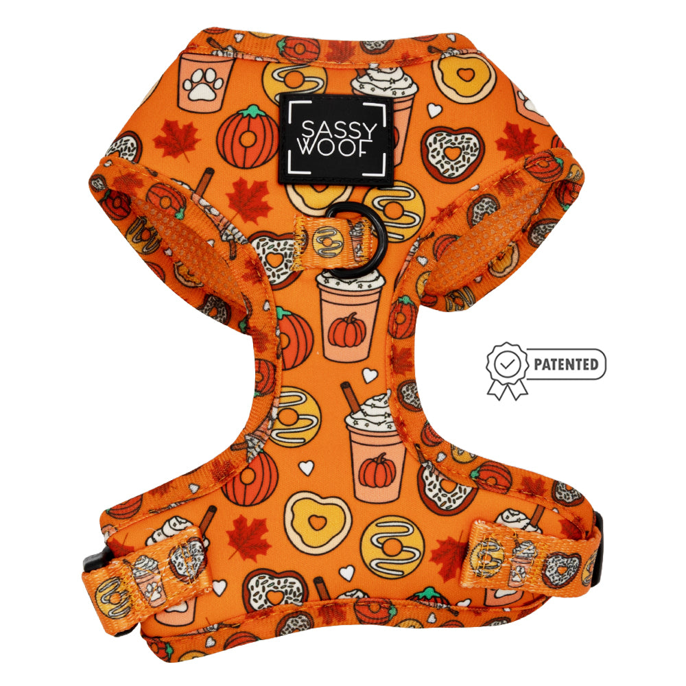 Dog Adjustable Harness - Pupkin Donuts | Sassy Woof Product