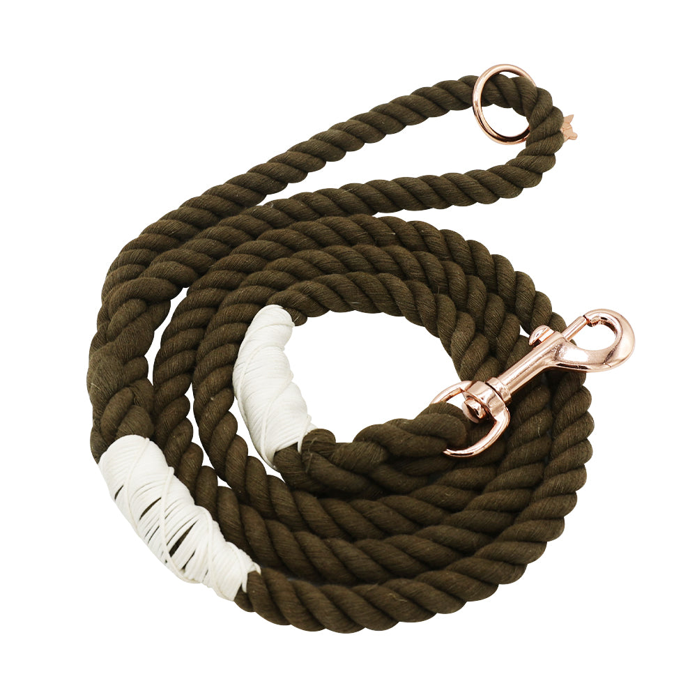 Dog Rope Leash - Walnut