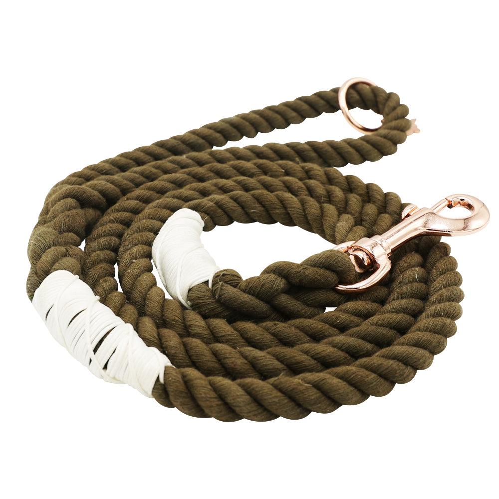 Dog Rope Leash - Walnut