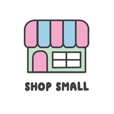 A icon showing a small storefront with text below reading "Shop Small"