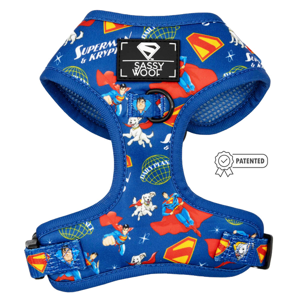 Dog Adjustable Harness - Superman™ & Krypto™ | Sassy Woof Product