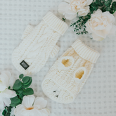 Pet Cable Knit Sweater - White