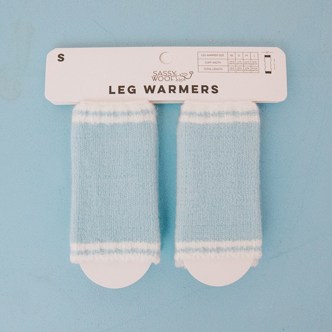 Dog Leg Warmers - Blue