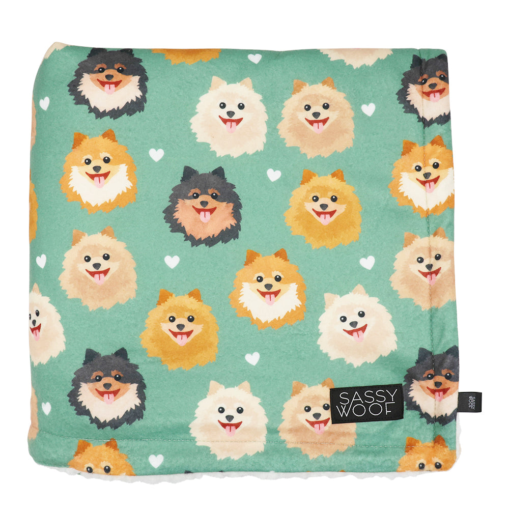 Blanket Pawfect Poms Sassy Woof Product