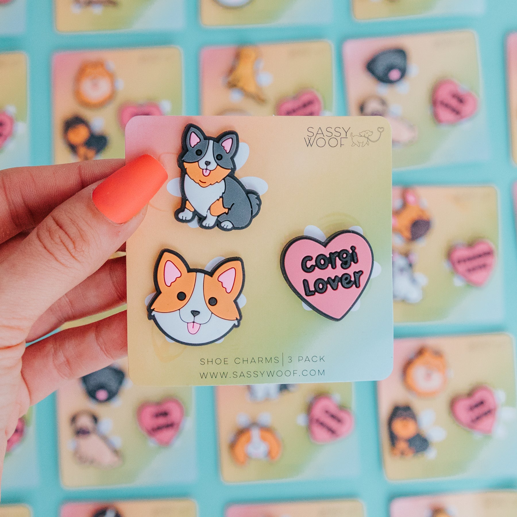 Shoe Charm - Corgis