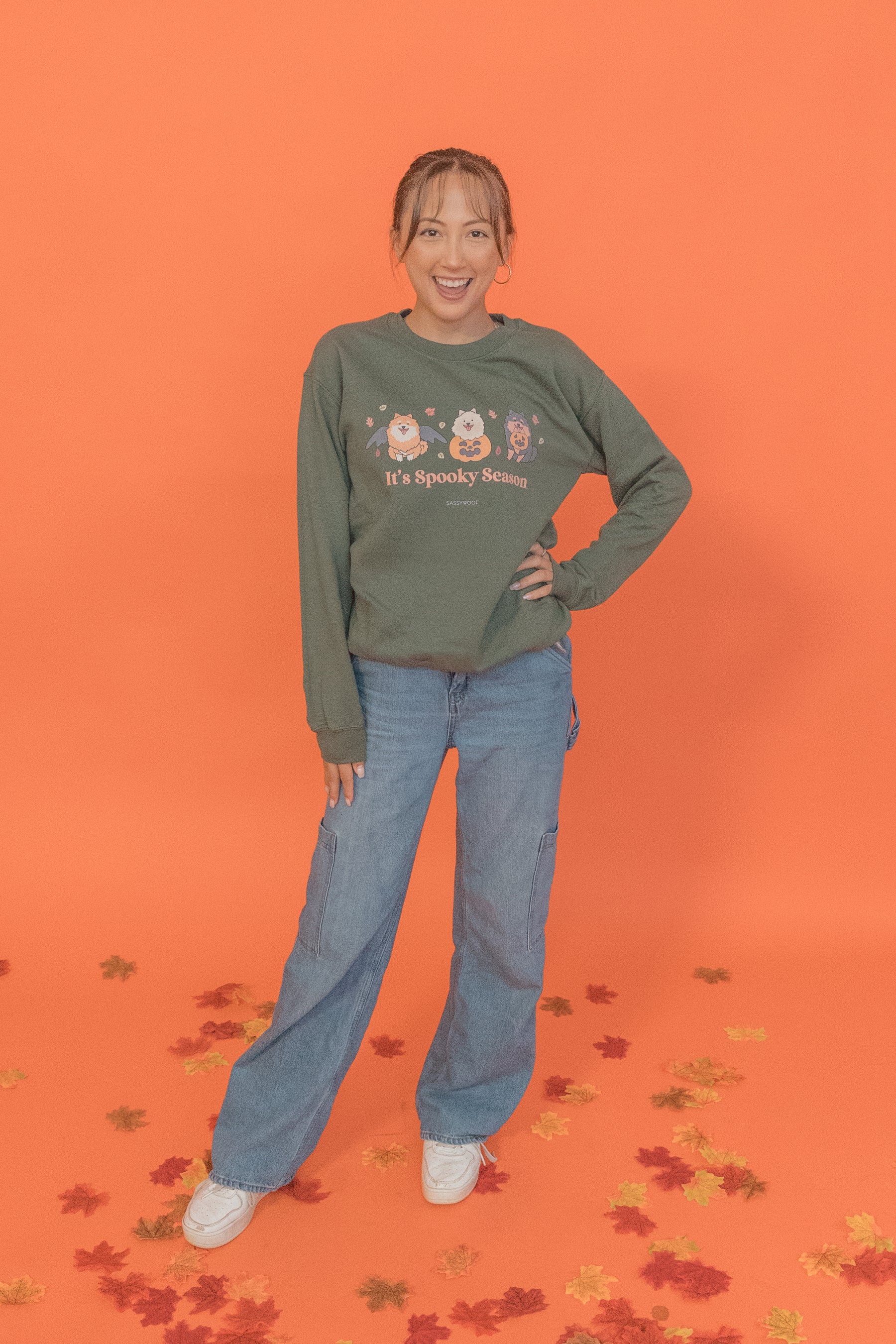 Sweatshirt - It's Spooky Season (POMS)
