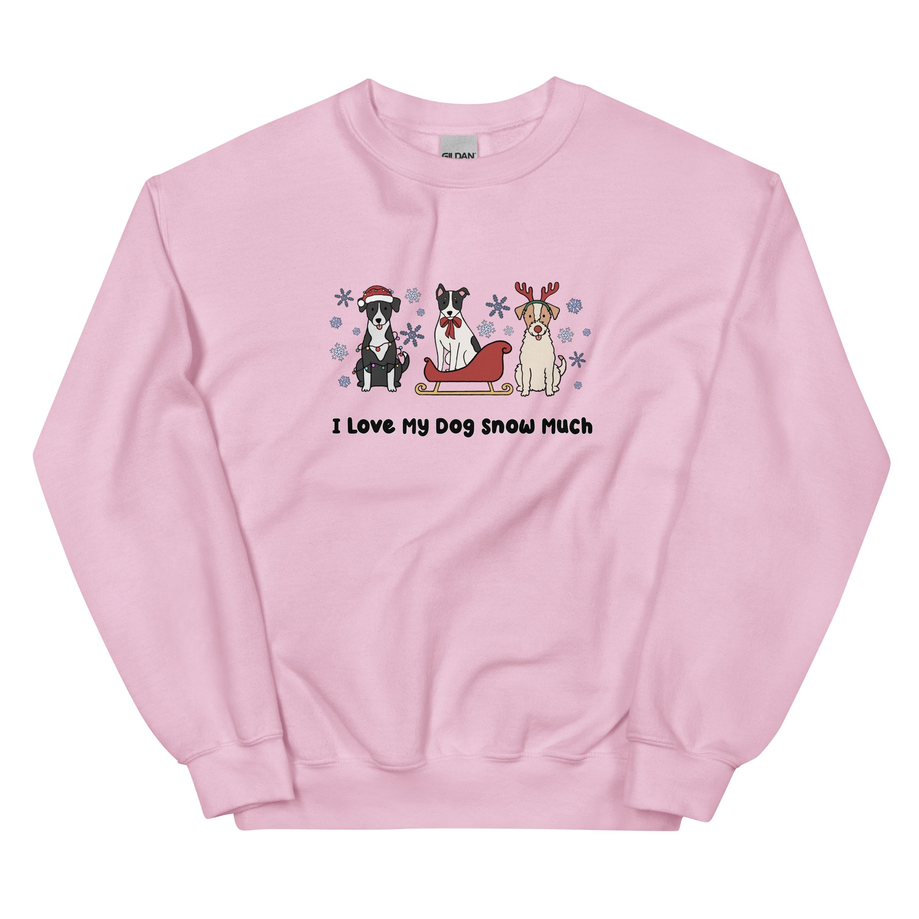 Sweatshirt - I Love My Dog Snow Much (Mutts)