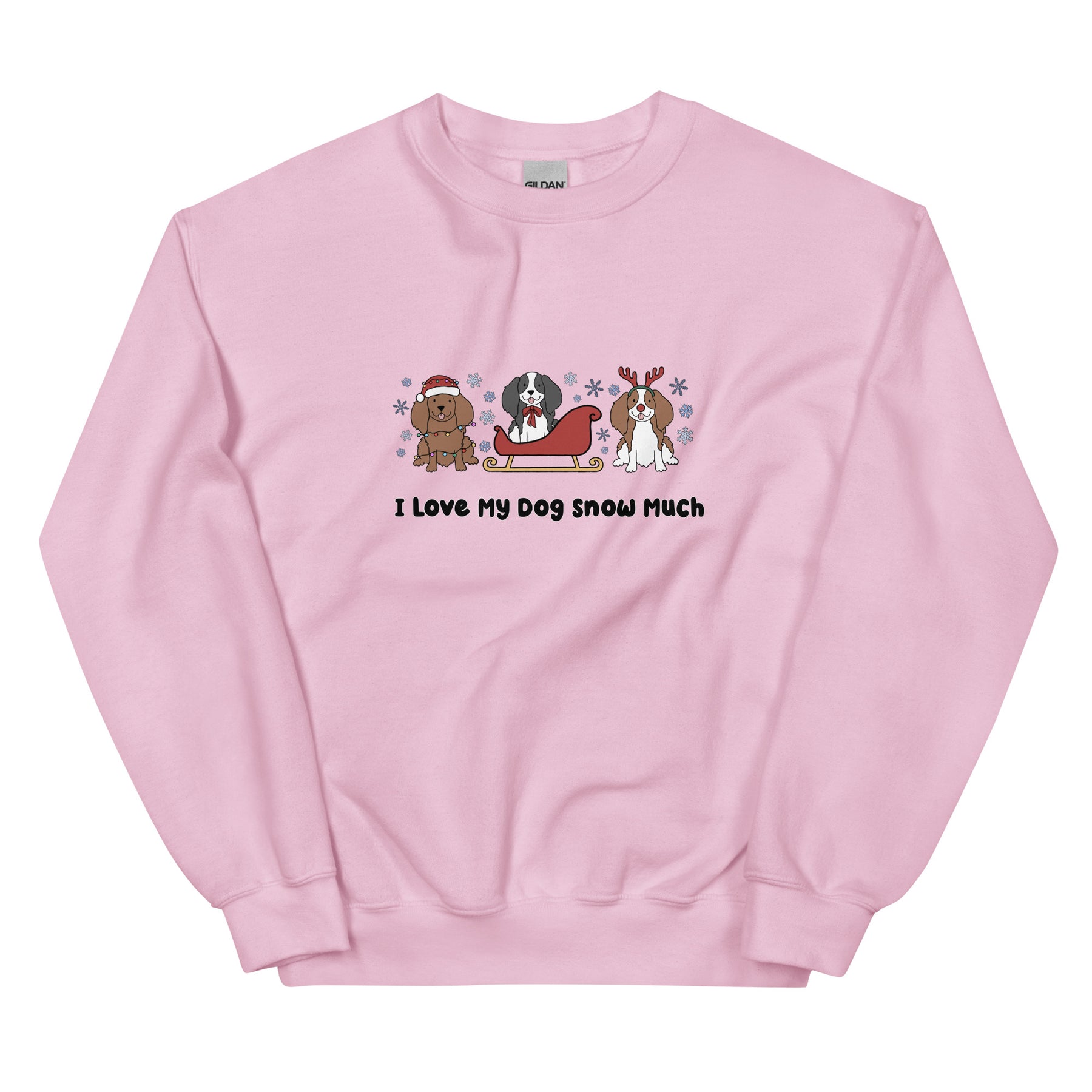 Sweatshirt - I Love My Dog Snow Much (Cavs)