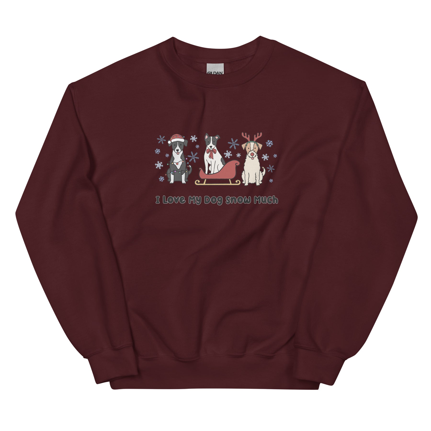 Sweatshirt - I Love My Dog Snow Much (Mutts)