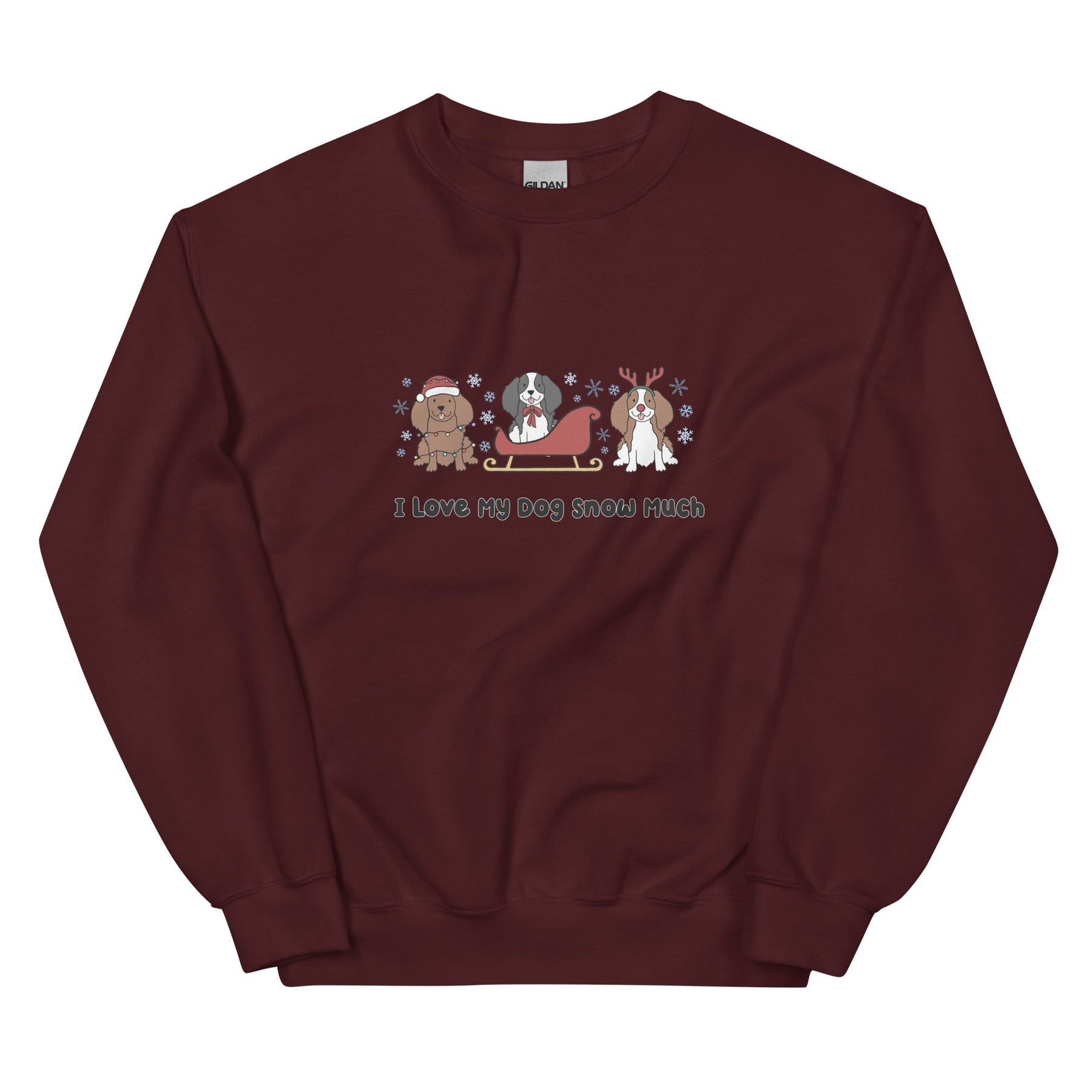 Sweatshirt - I Love My Dog Snow Much (Cavs)