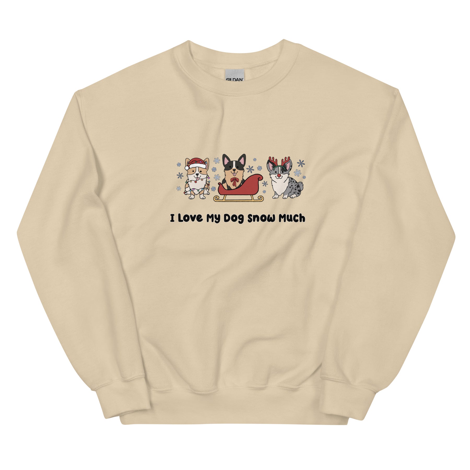 Sweatshirt - I Love My Dog Snow Much (Corgis)