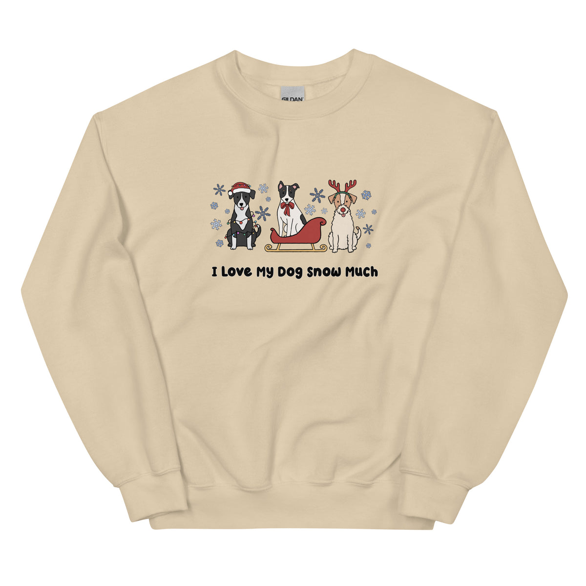 Sweatshirt - I Love My Dog Snow Much (Mutts)