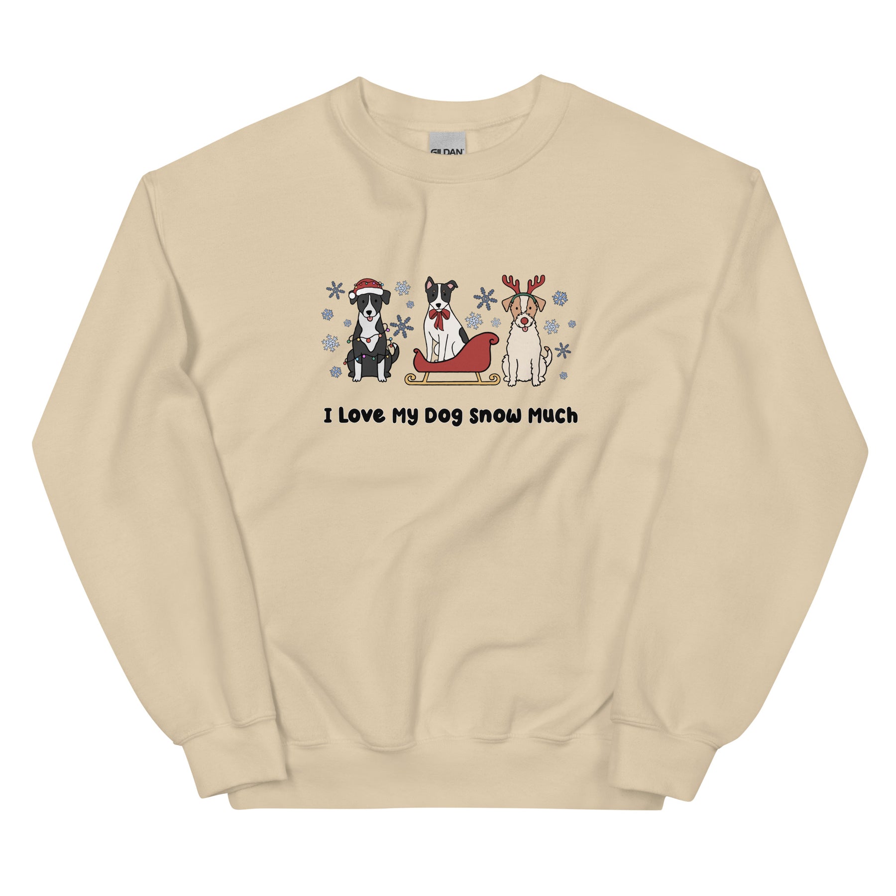 Sweatshirt - I Love My Dog Snow Much (Mutts)