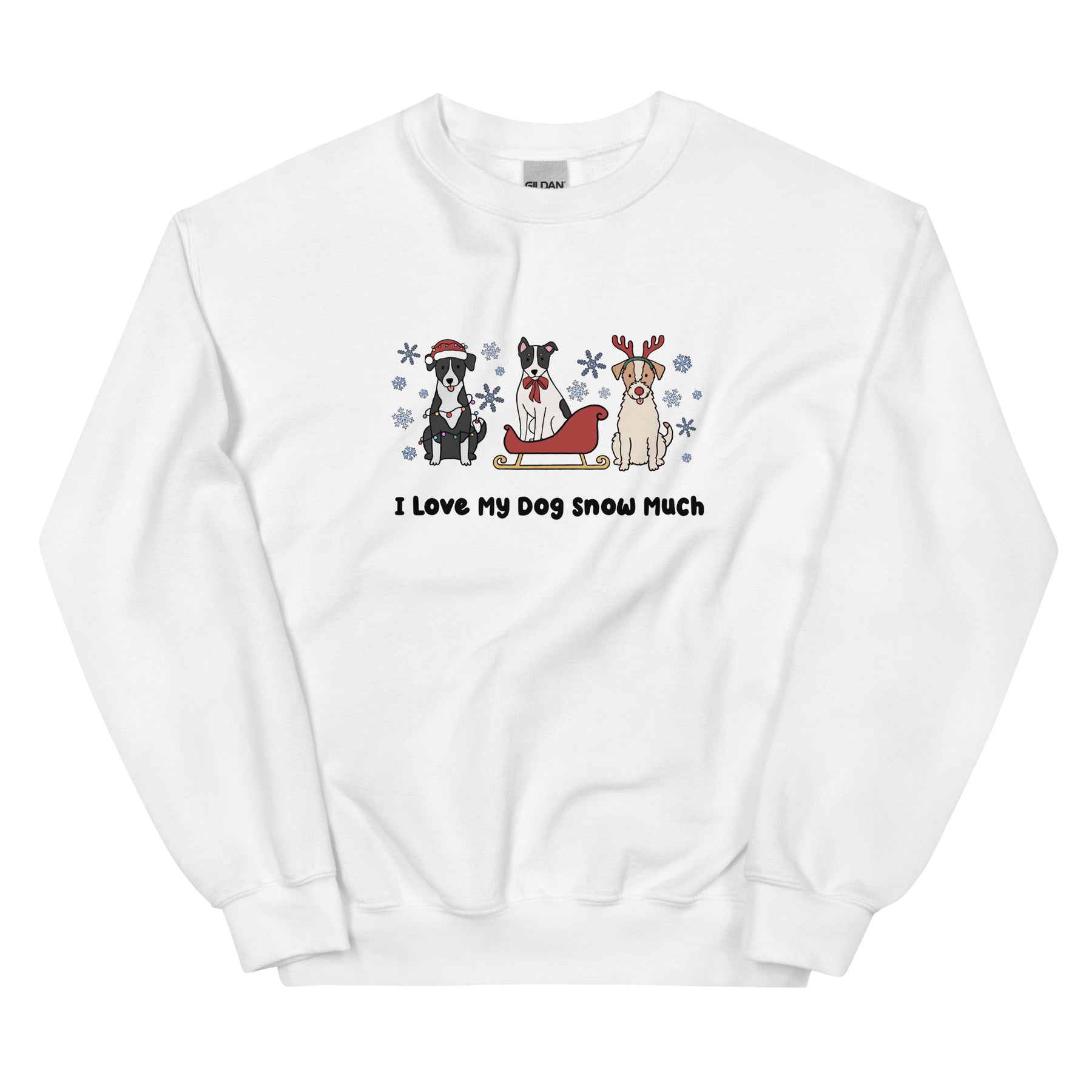 Sweatshirt - I Love My Dog Snow Much (Mutts)