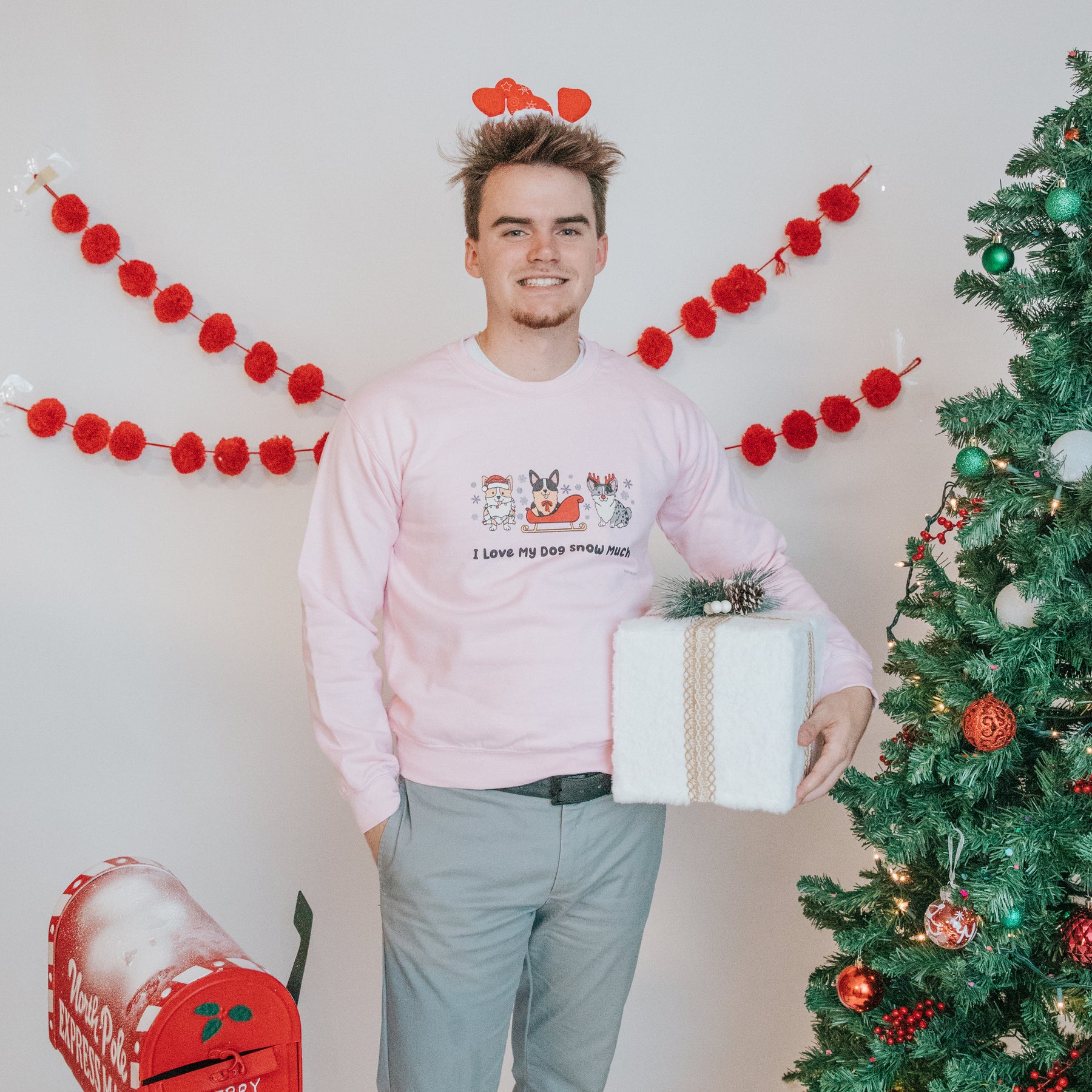 Sweatshirt - I Love My Dog Snow Much (Corgis)