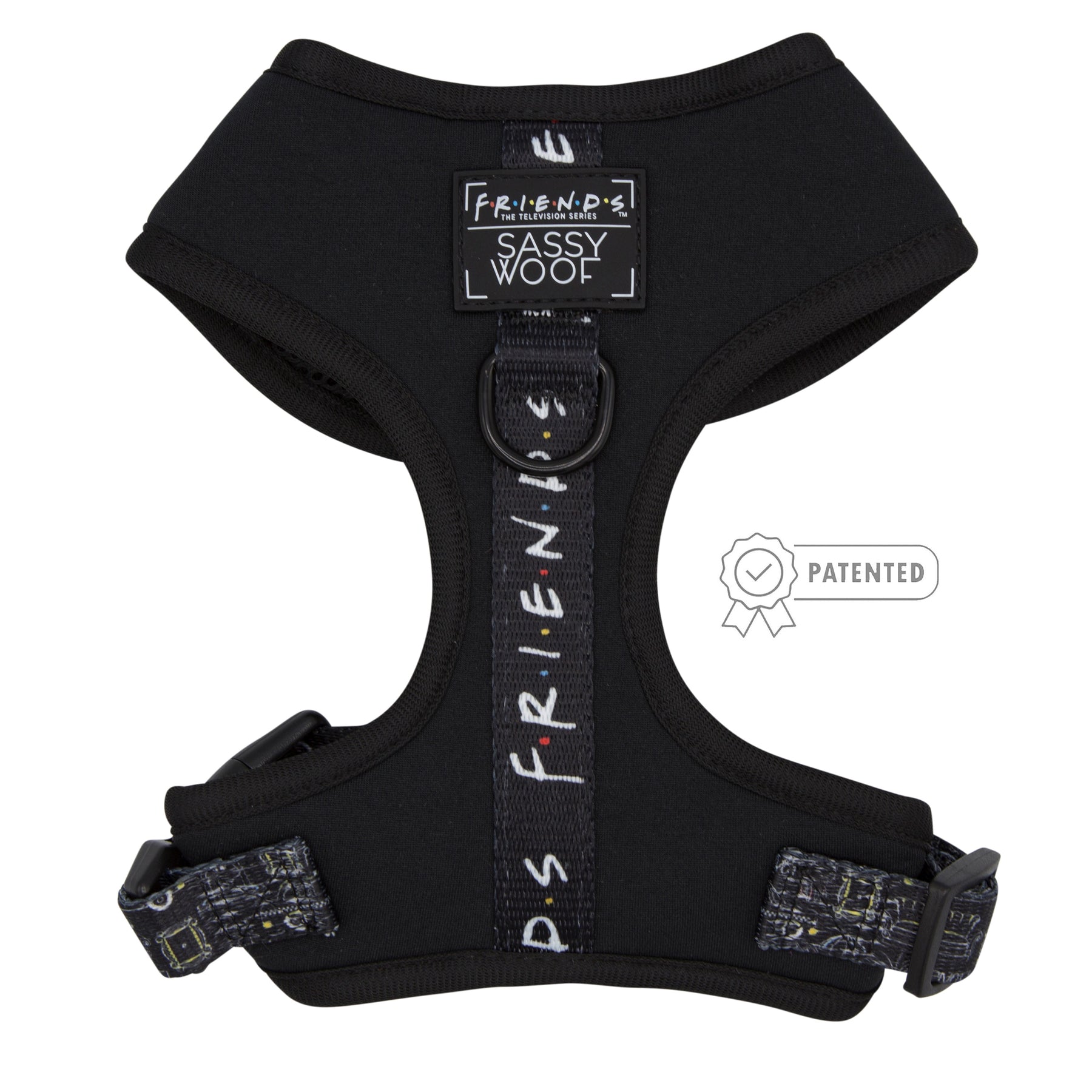 Dog Adjustable Harness - Friends™ (Black)