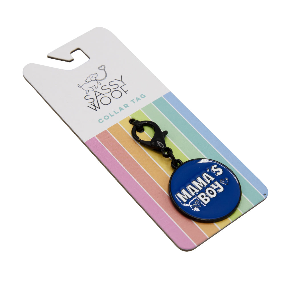 Dog Collar Tag - Mama's Boy