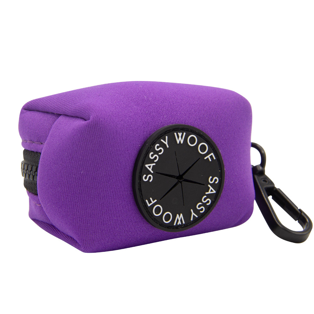 Dog Waste Bag Holder - Neon Purple