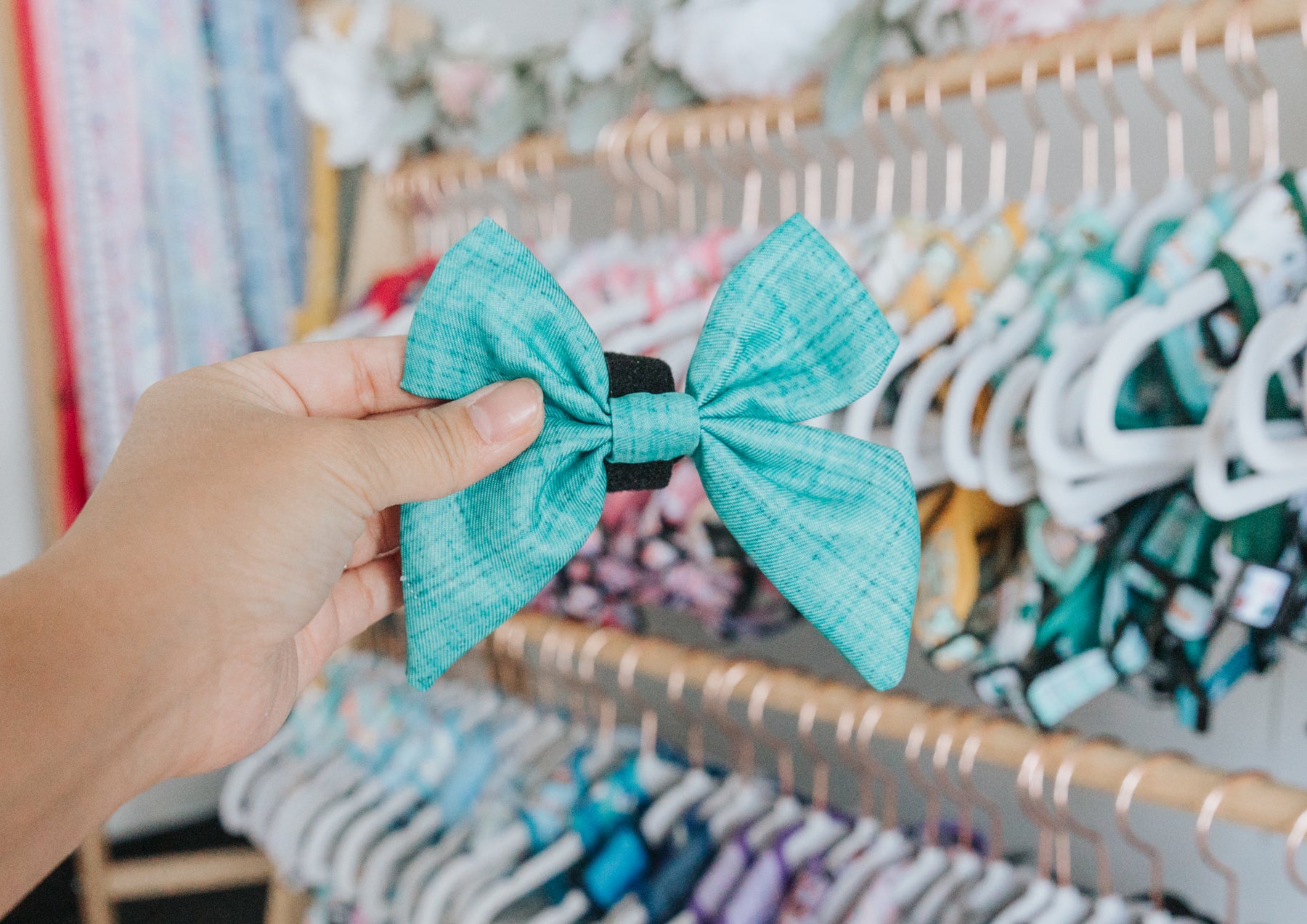Dog Sailor Bow - Wag Your Teal