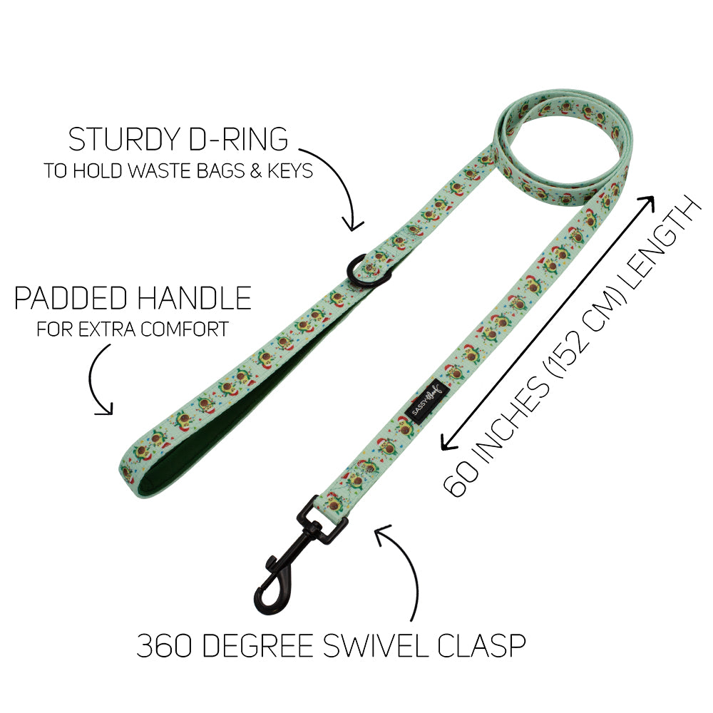 Dog Leash - Jingle Bell Guac