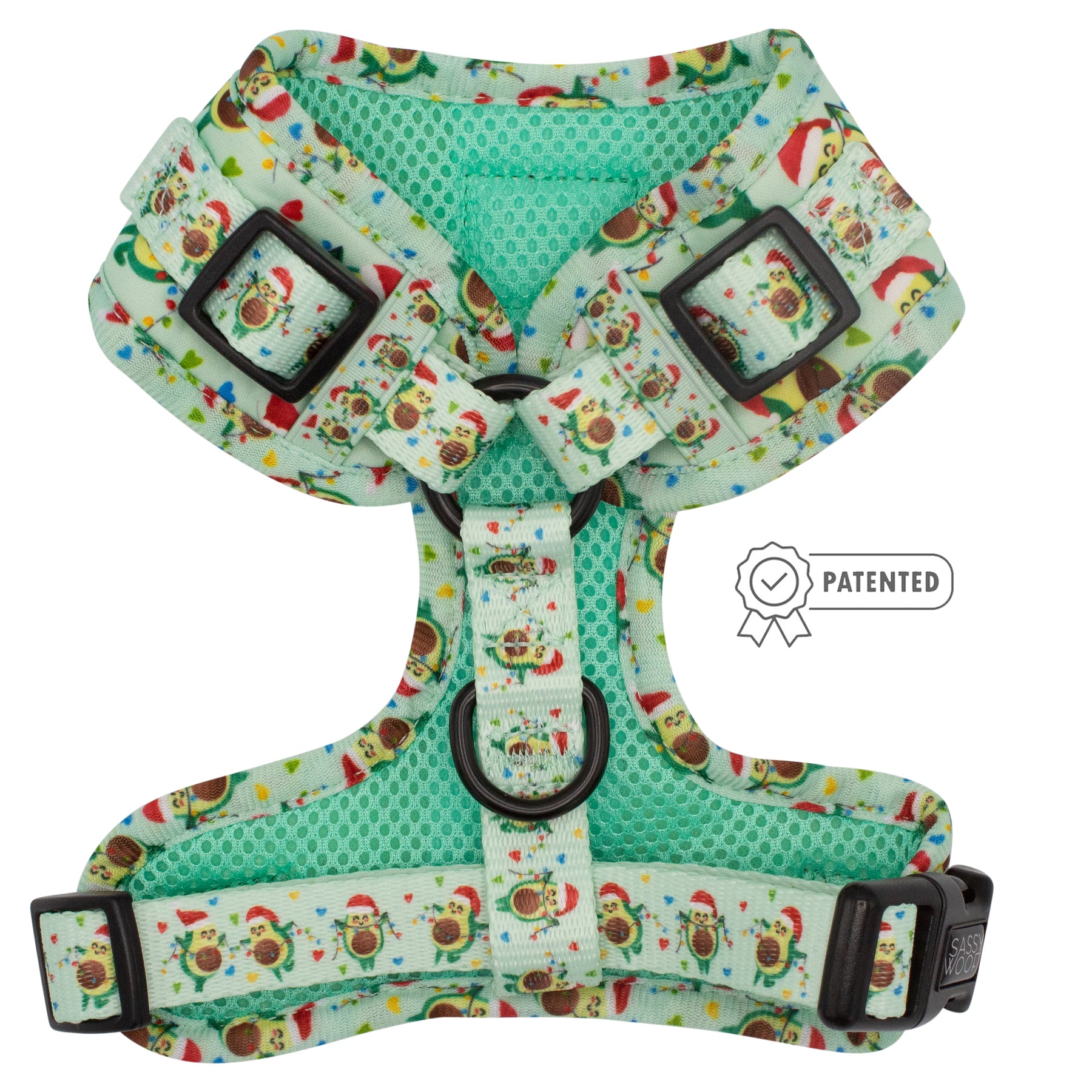 Dog Adjustable Harness - Jingle Bell Guac
