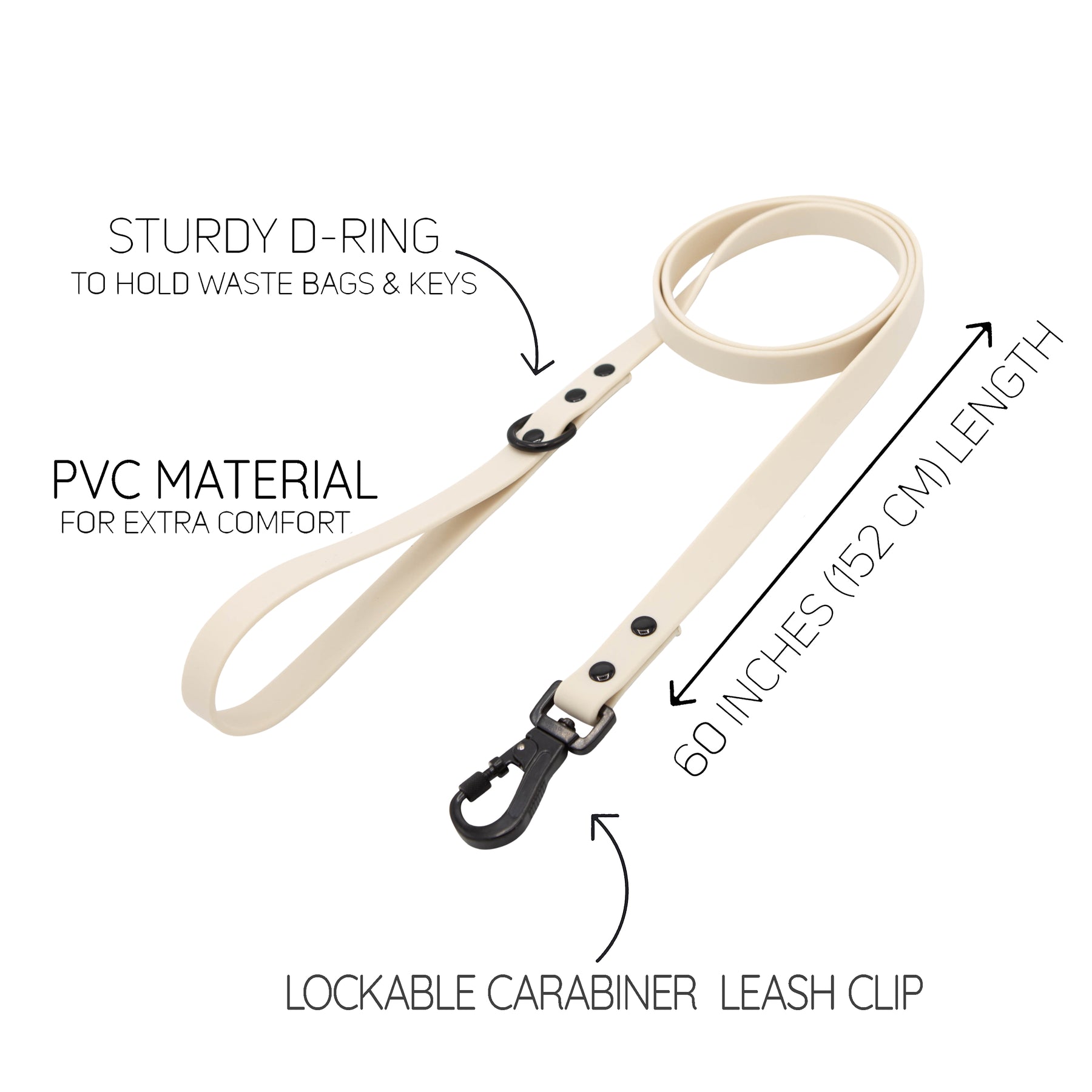 Dog Waterproof Leash - Beige