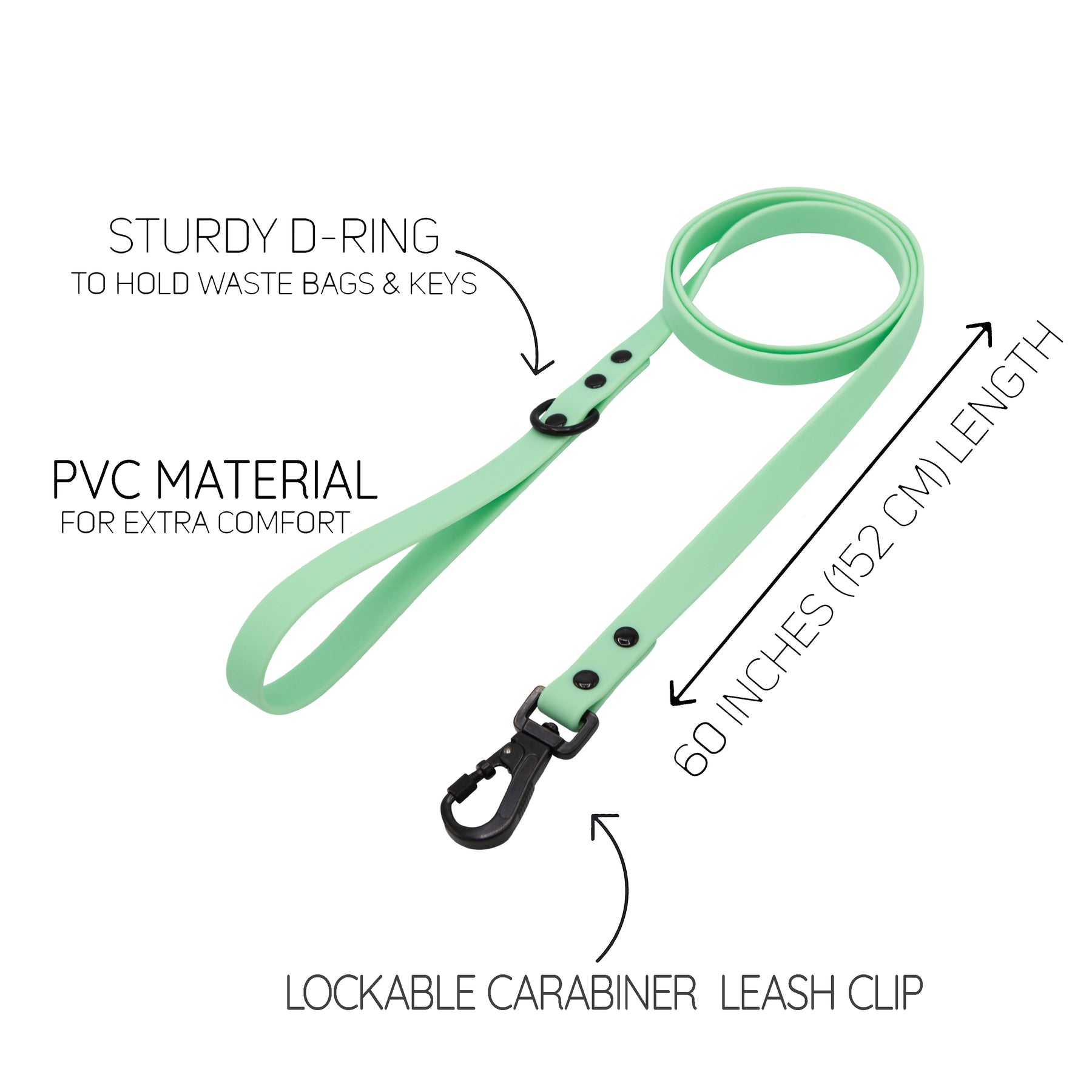 Dog Waterproof Leash - Green