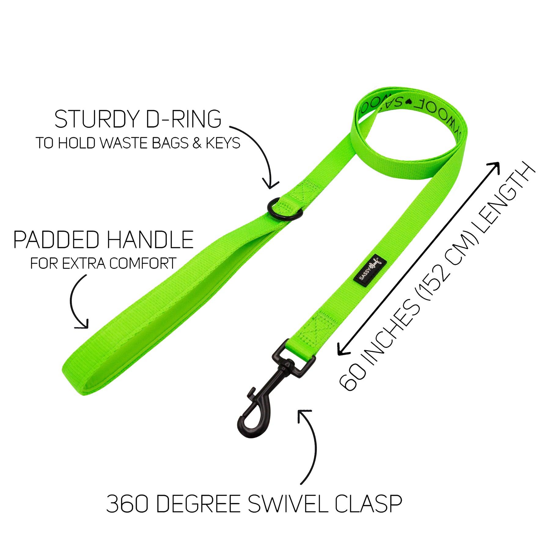 Dog Leash - Neon Green