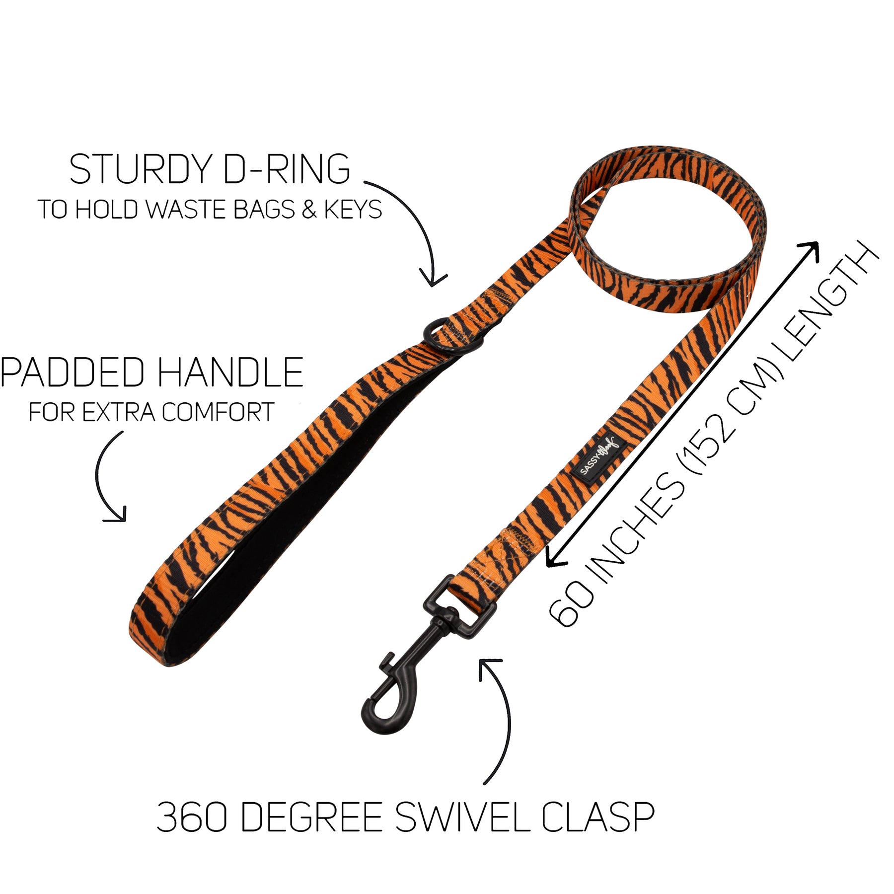 Dog Leash - Paw of the Tiger