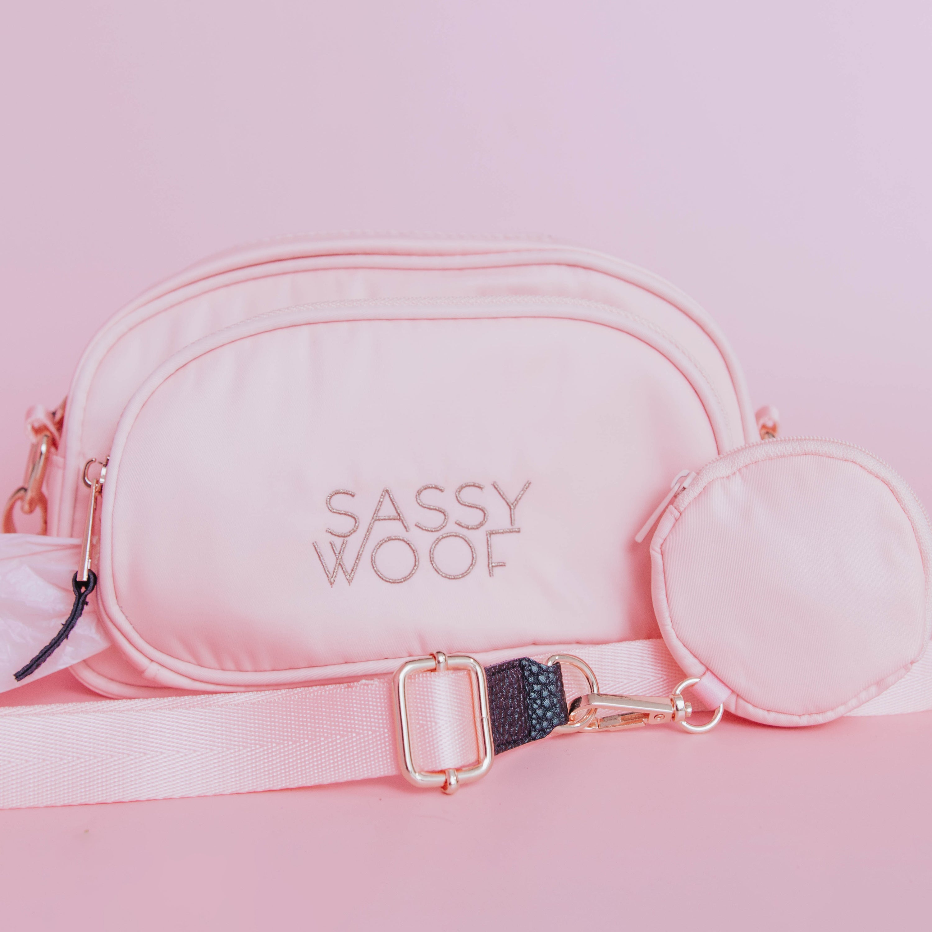Crossbody Strap Pink Sassy Woof Product