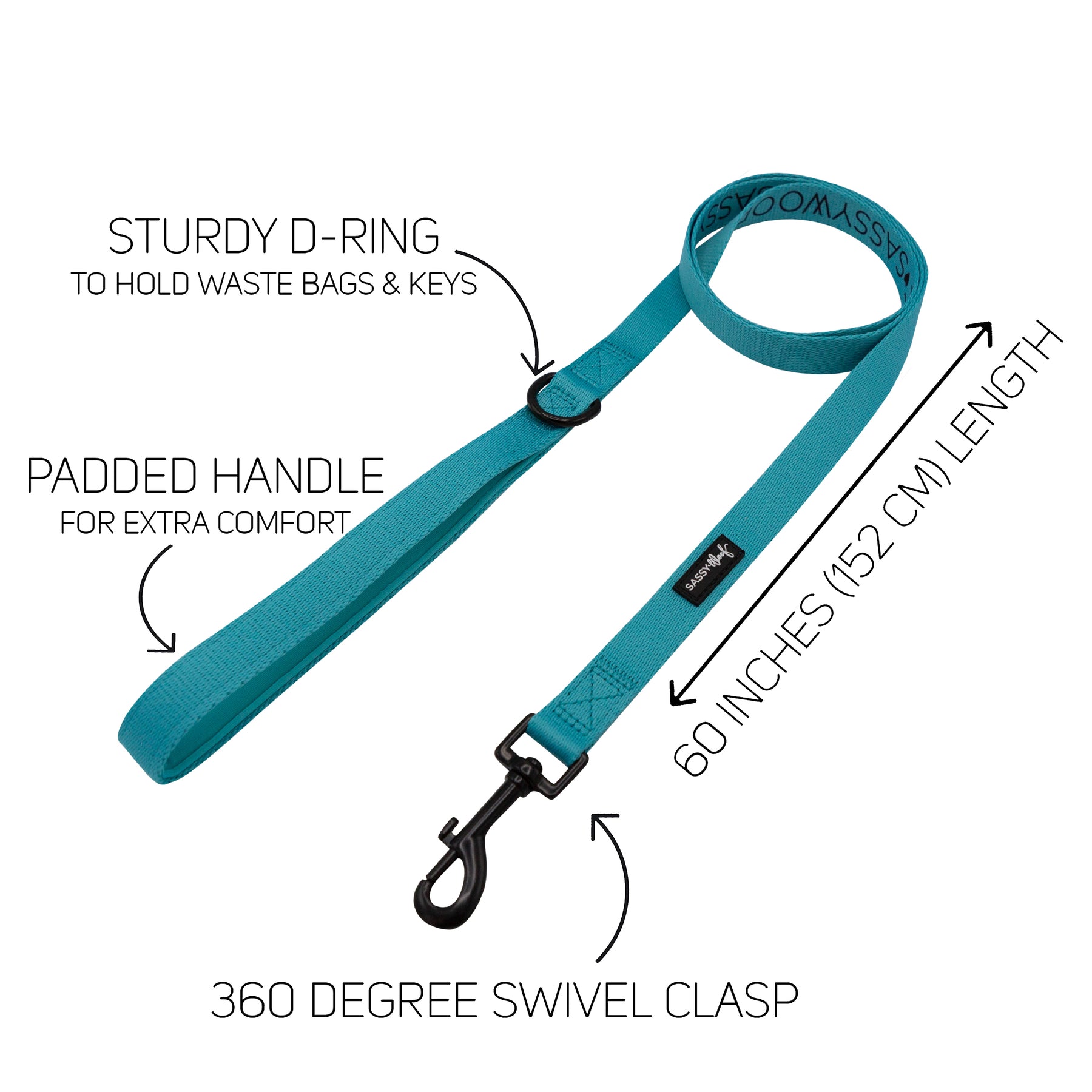 Dog Leash - Neon Blue