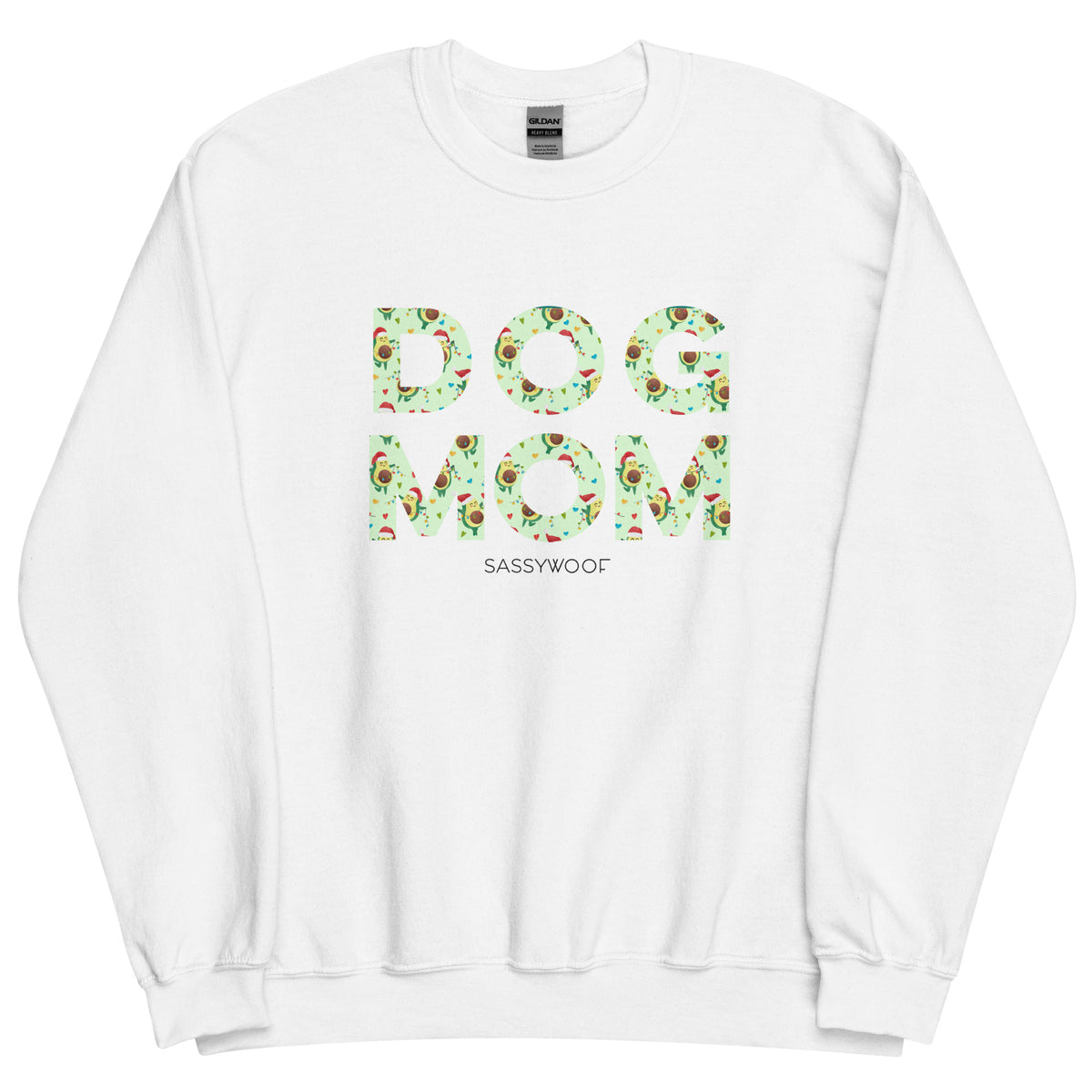 Dog Mom Sweatshirt (Jingle Bell Guac)