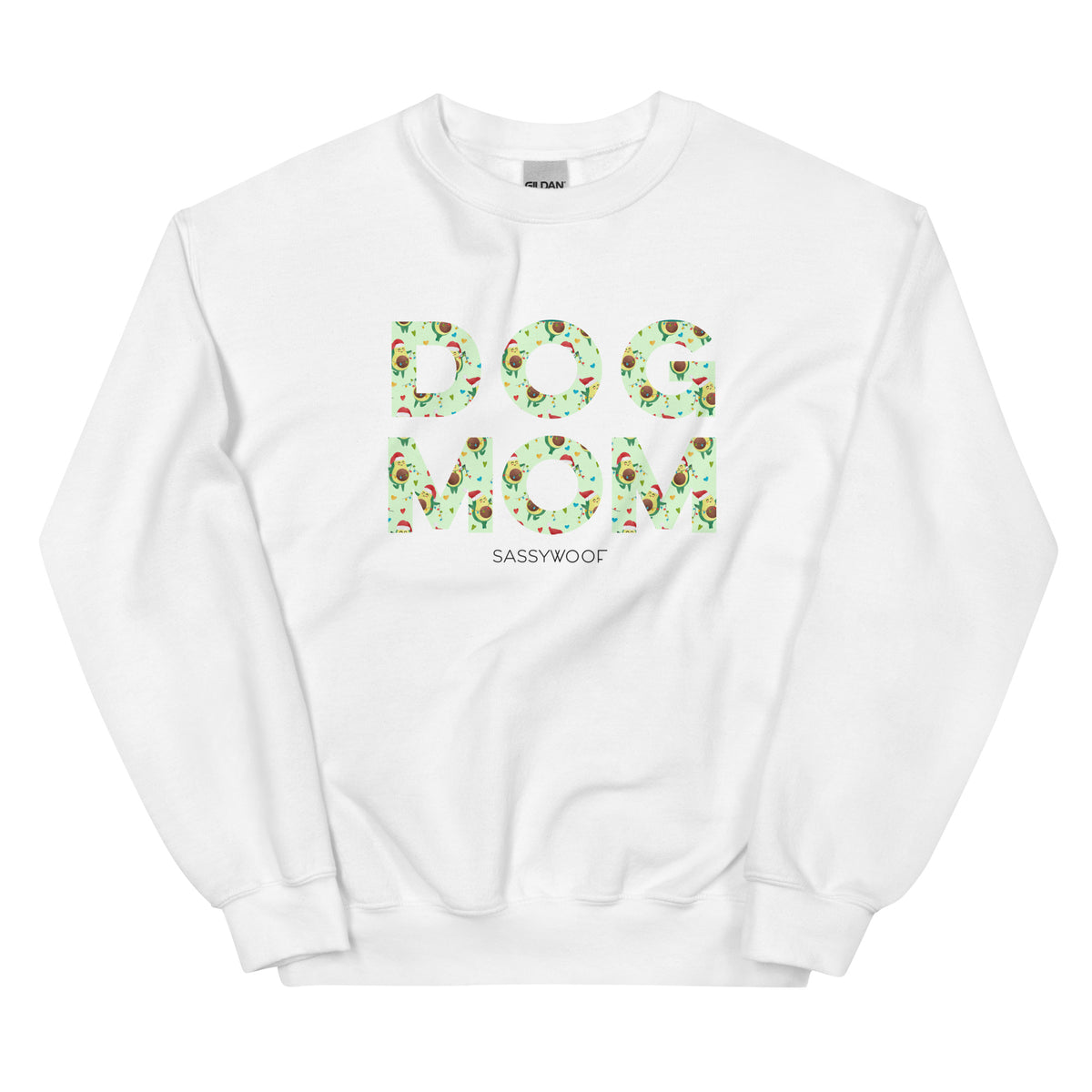 Dog Mom Sweatshirt (Jingle Bell Guac)
