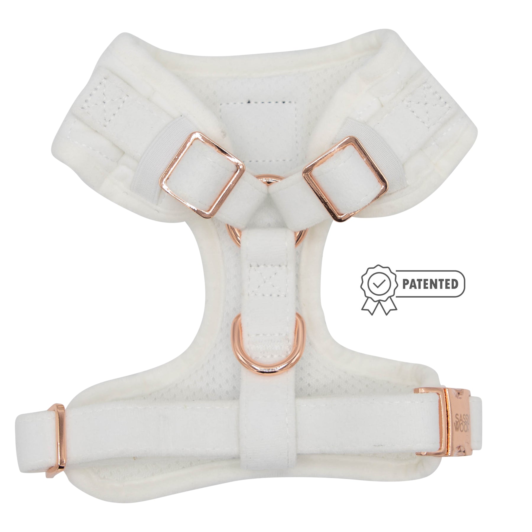 Dog Adjustable Harness - I Do, Too (White)