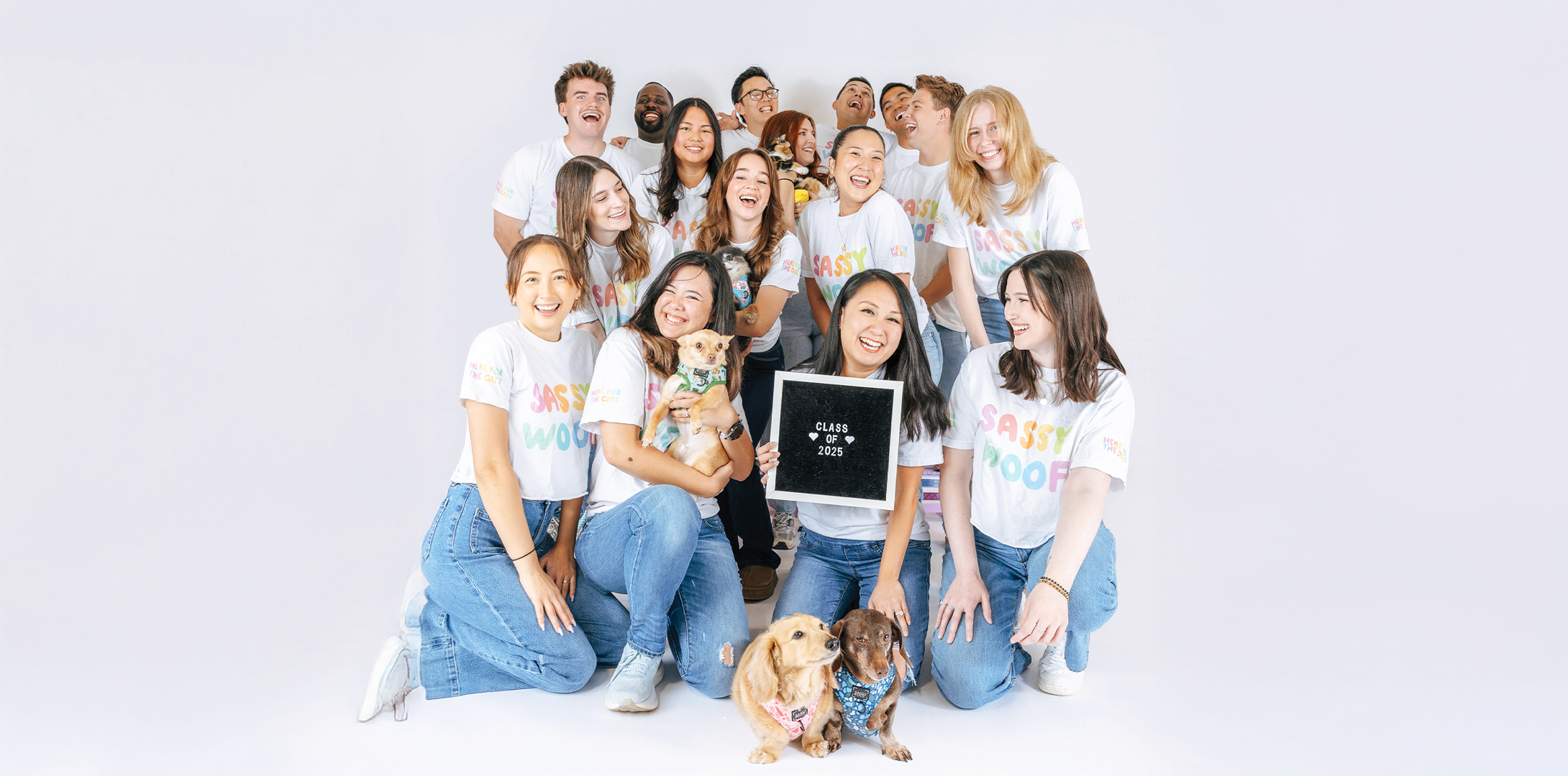 a group of employees at Sassy Woof