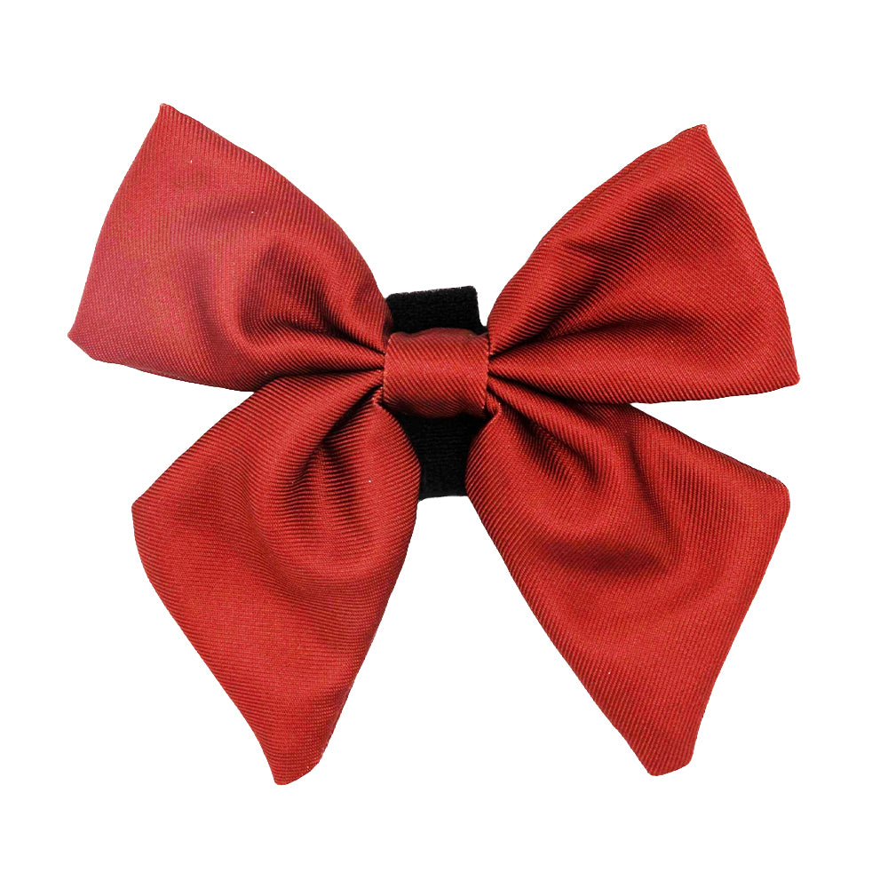 Dog Sailor Bow - Burgundy