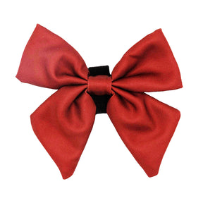 Dog Sailor Bow - Burgundy