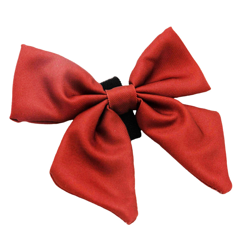 Dog Sailor Bow - Burgundy