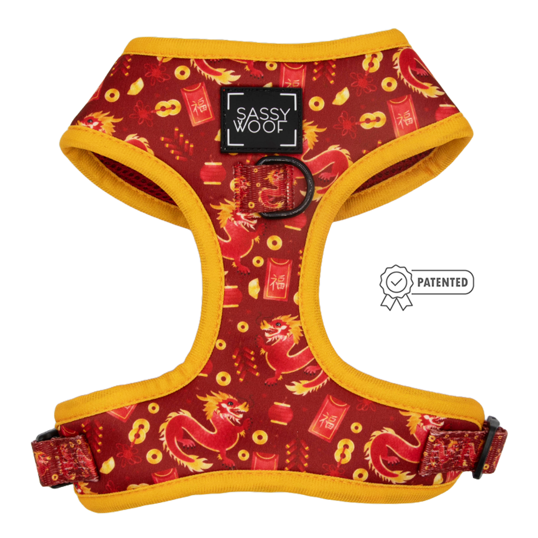 Lucky Dragon Dog Adjustable Harness Sassy Woof Product