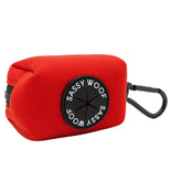 Dog Waste Bag Holder - Neon Red