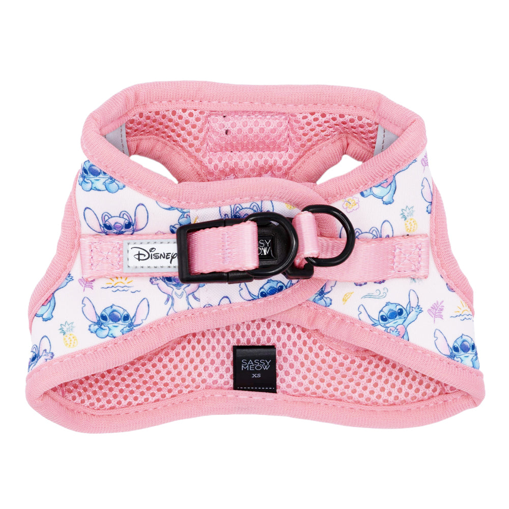 Cat Step-In Harness - Disney's Stitch Peach
