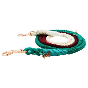 Hands Free Rope Leash - Holly Jolly